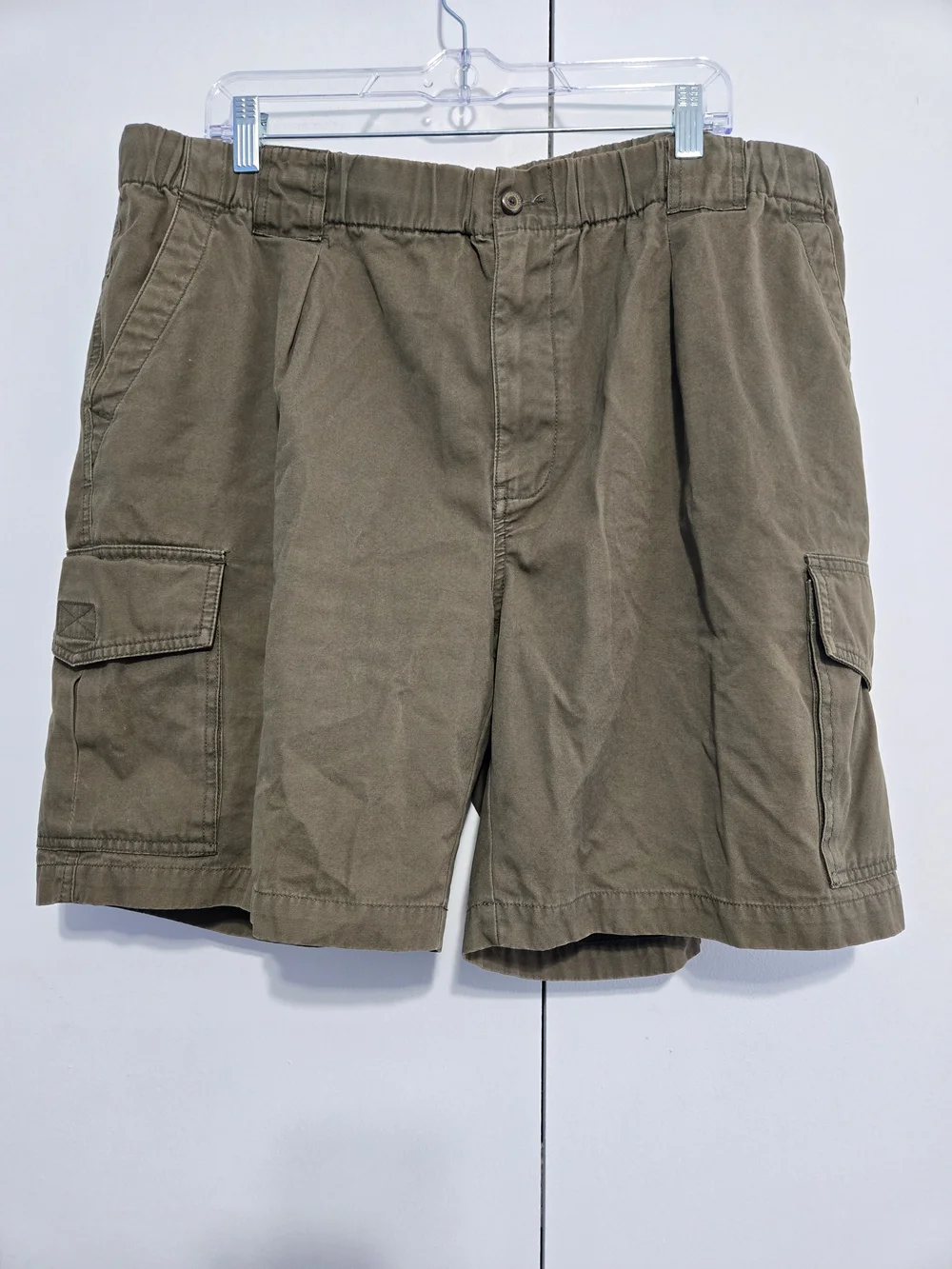 Tommy Bahama Cargo Shorts Men's XL Olive Green Drawstring Cotton